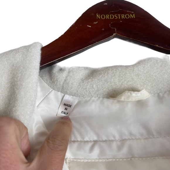 ERMENEGILDO ZEGNA Yachting Microtene 10000 Men’s White Down Jacket Size S Hooded - Picture 6 of 11